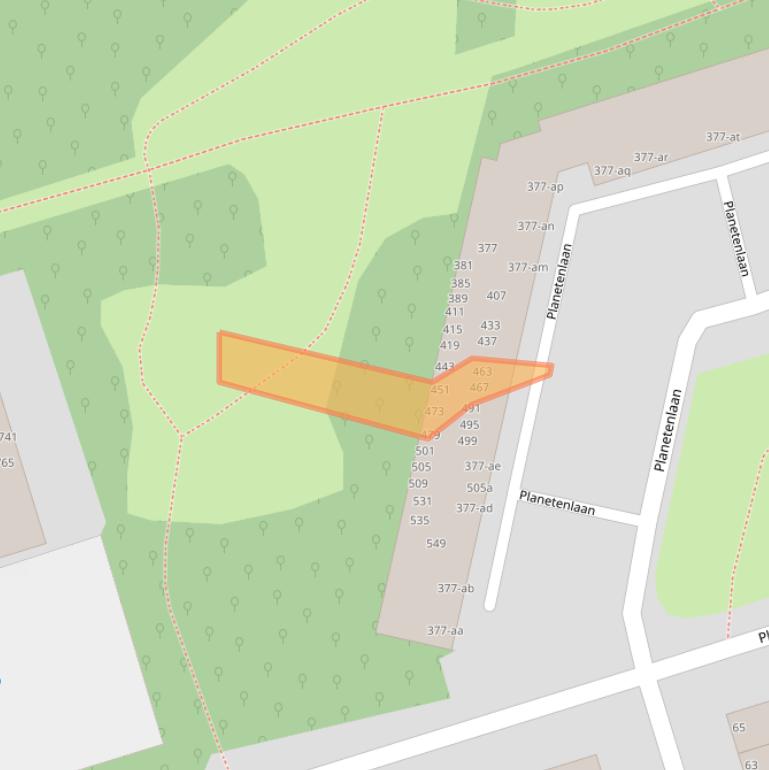 Kaart van postcodegebied 9742HR.