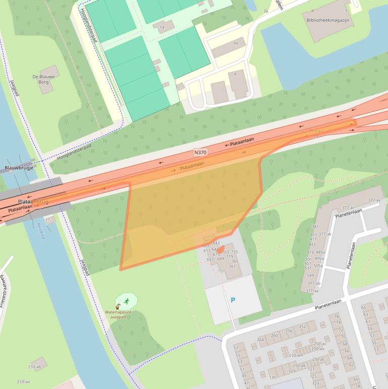 Kaart van postcodegebied 9742HV.
