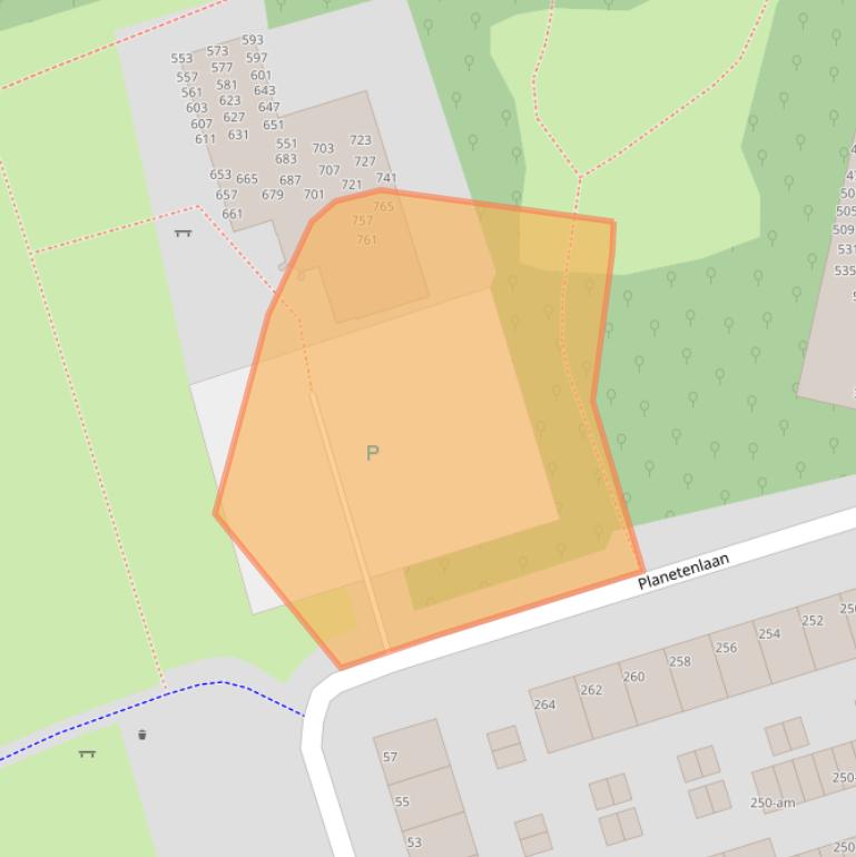 Kaart van postcodegebied 9742JA.