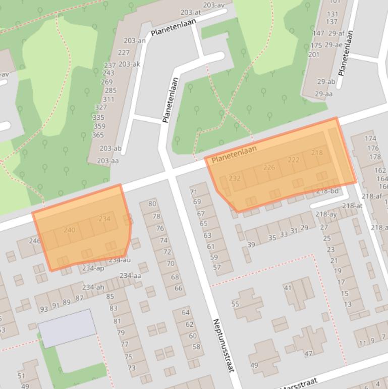 Kaart van postcodegebied 9742JH.