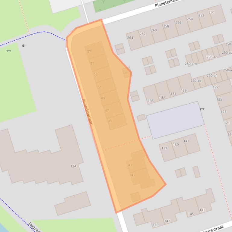 Kaart van postcodegebied 9742KB.