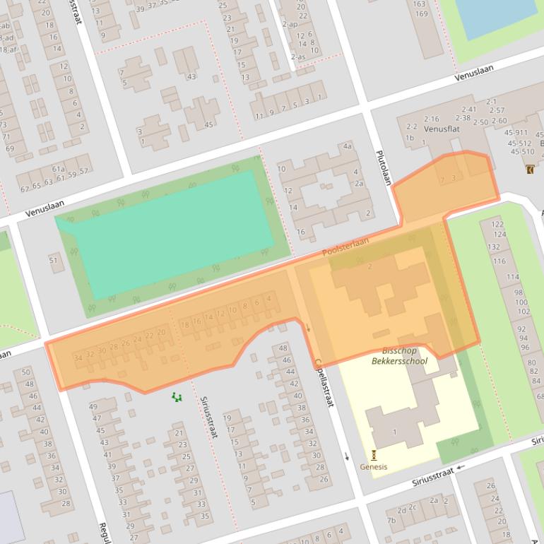 Kaart van postcodegebied 9742KR.