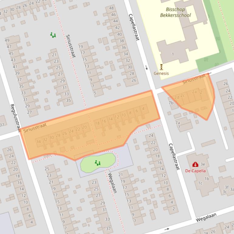 Kaart van postcodegebied 9742KW.