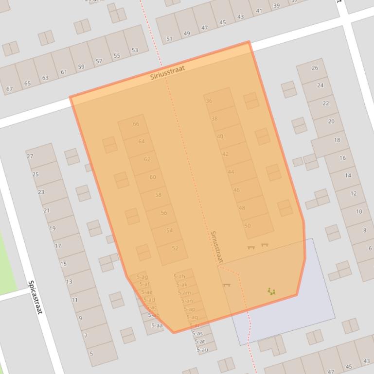 Kaart van postcodegebied 9742KX.