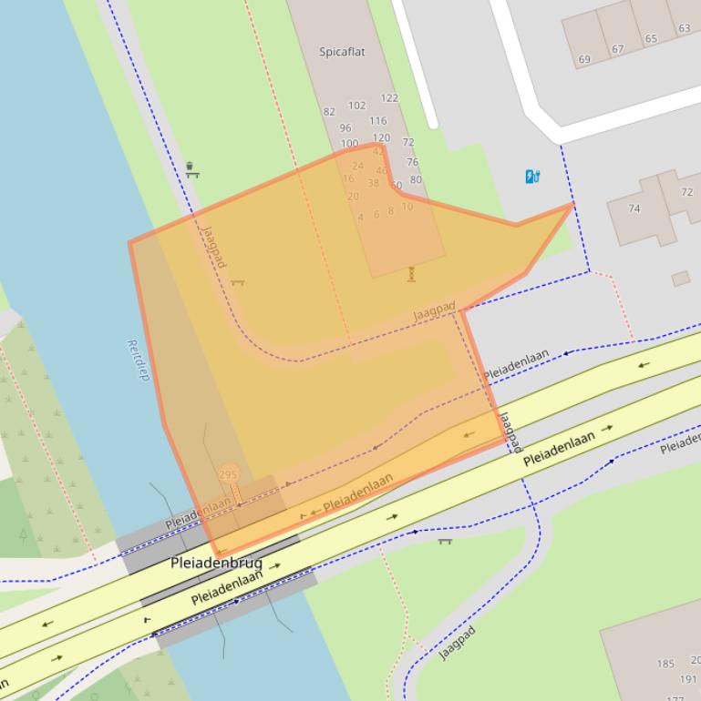 Kaart van postcodegebied 9742LT.