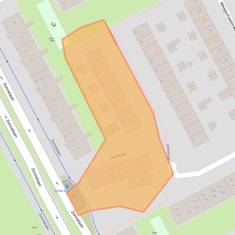Kaart van postcodegebied 9742PC.