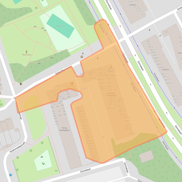 Kaart van postcodegebied 9742SJ.