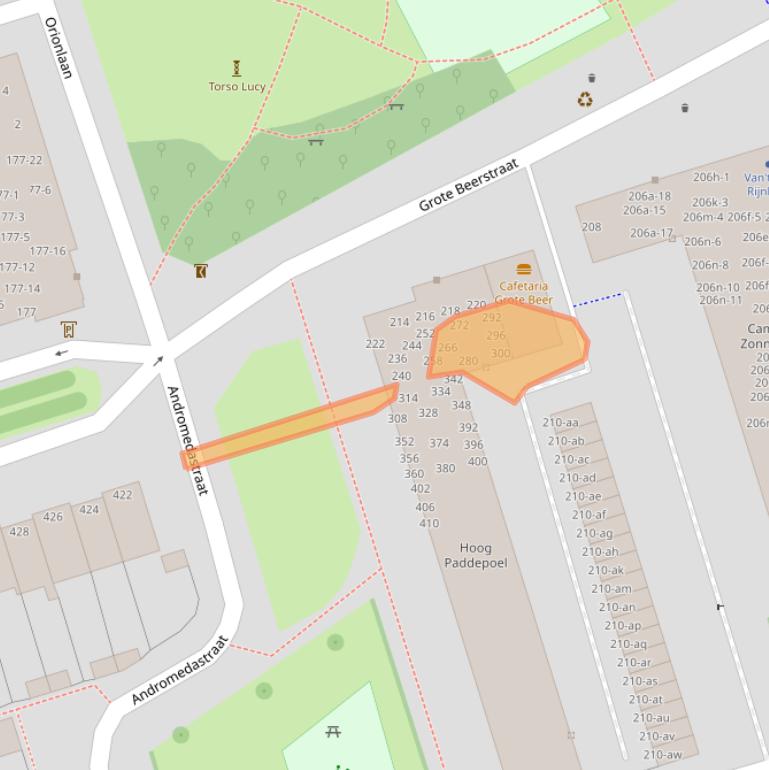 Kaart van postcodegebied 9742SK.