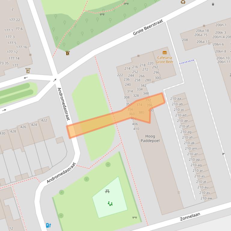 Kaart van postcodegebied 9742SM.