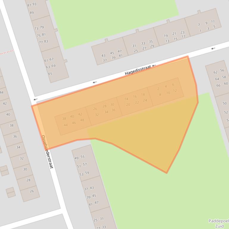 Kaart van postcodegebied 9742TH.