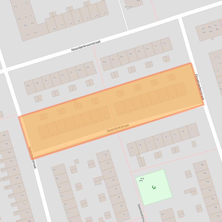 Kaart van postcodegebied 9742TS.