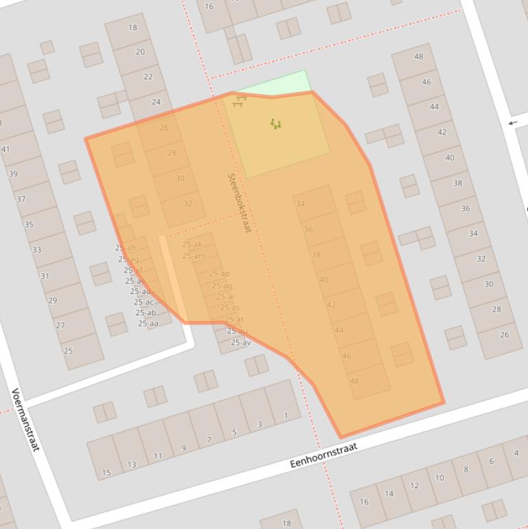 Kaart van postcodegebied 9742TV.