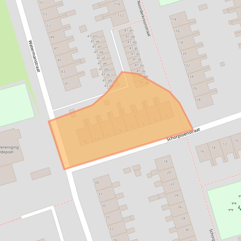 Kaart van postcodegebied 9742VG.