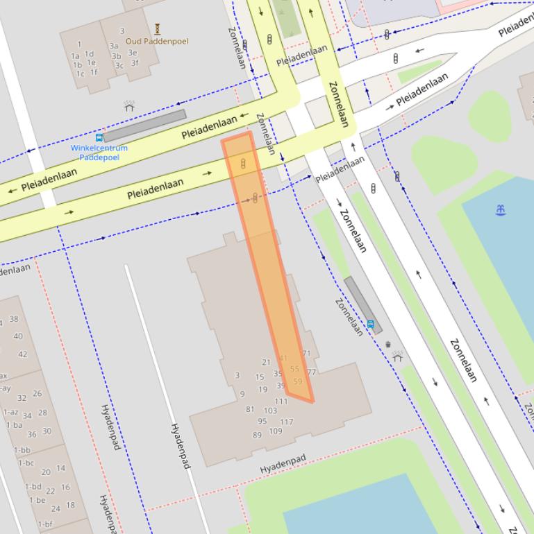 Kaart van postcodegebied 9742XM.