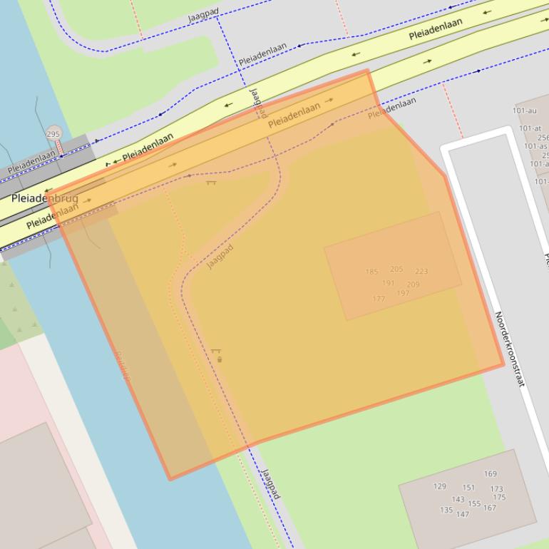 Kaart van postcodegebied 9742XR.