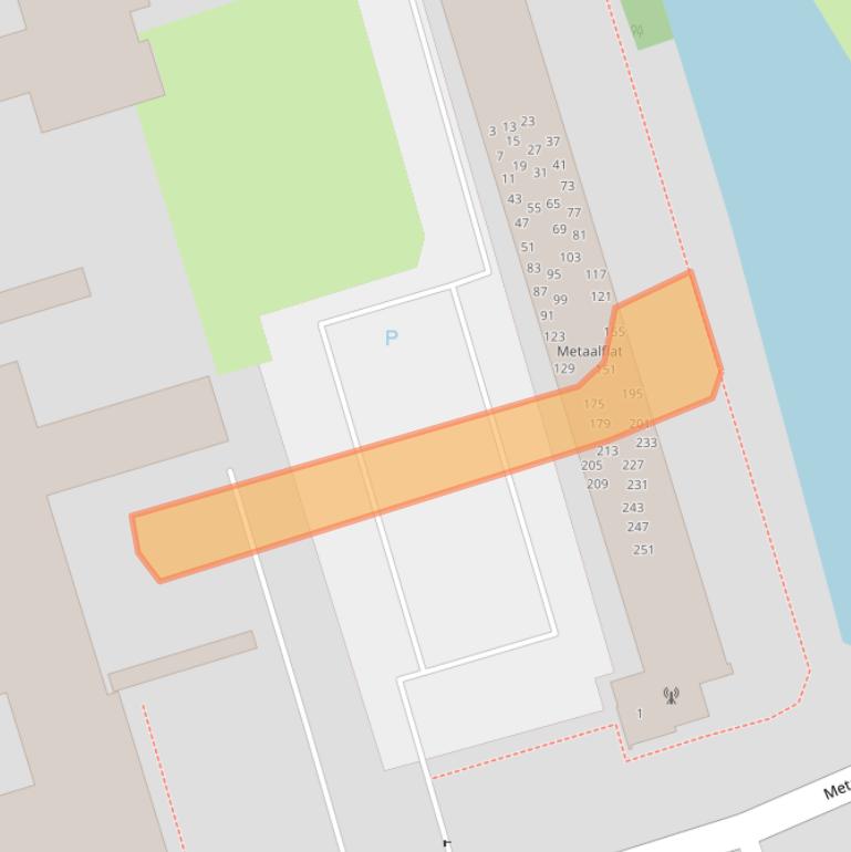 Kaart van postcodegebied 9743BS.