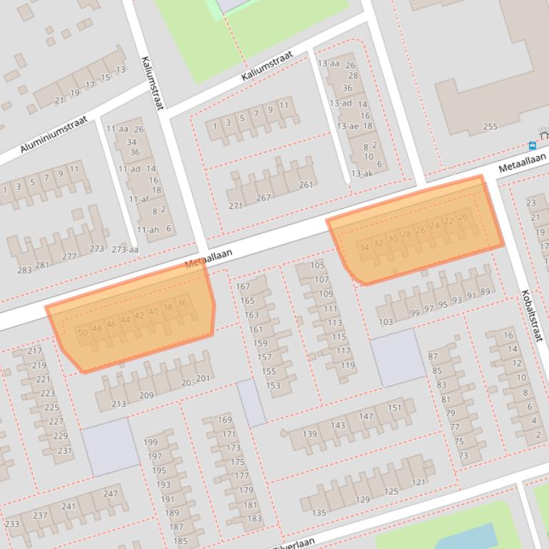 Kaart van postcodegebied 9743BZ.