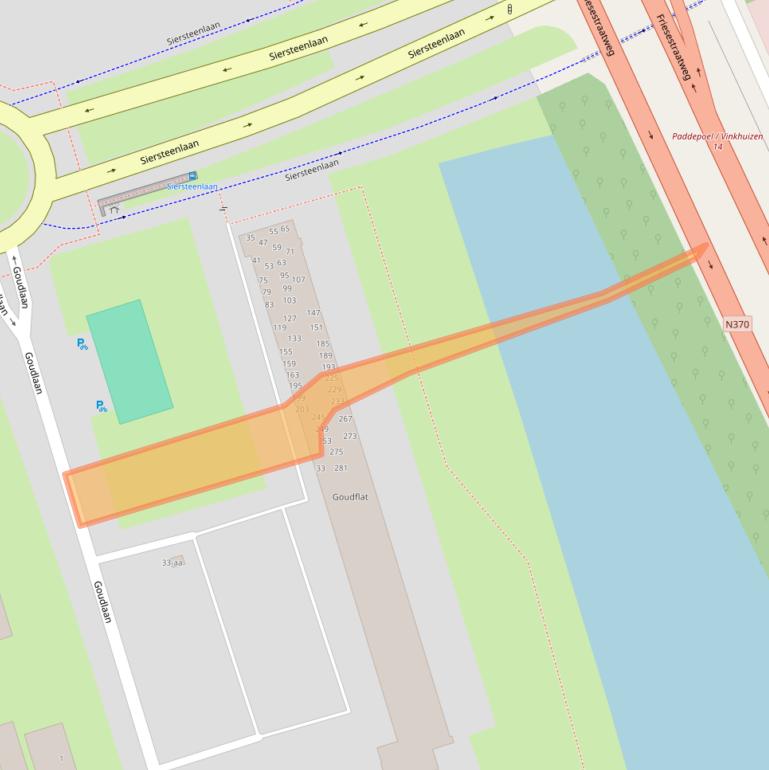 Kaart van postcodegebied 9743CE.