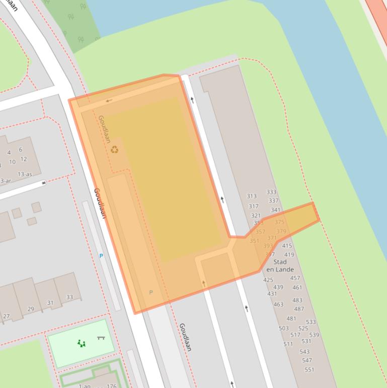 Kaart van postcodegebied 9743CK.