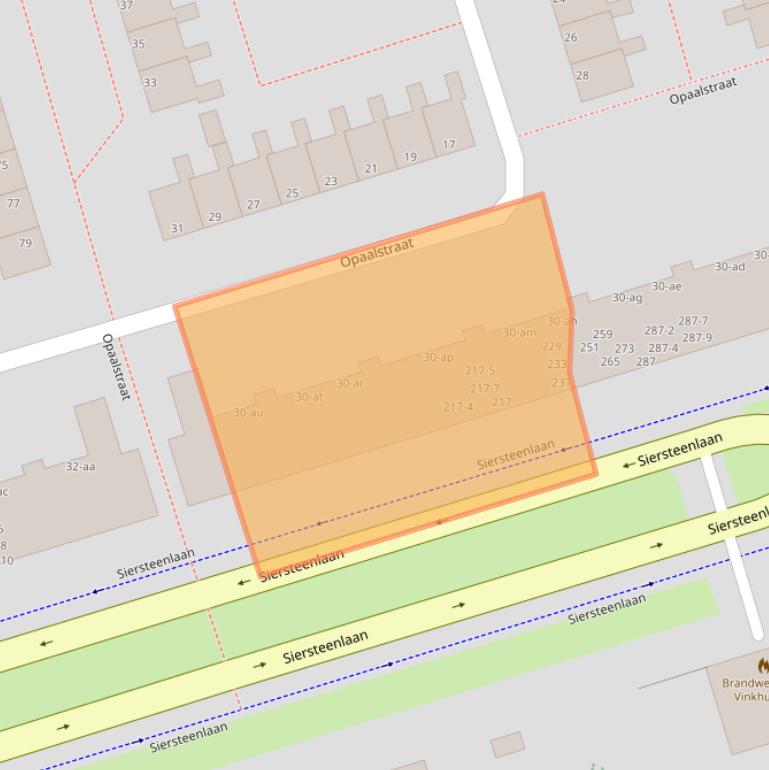 Kaart van postcodegebied 9743EM.