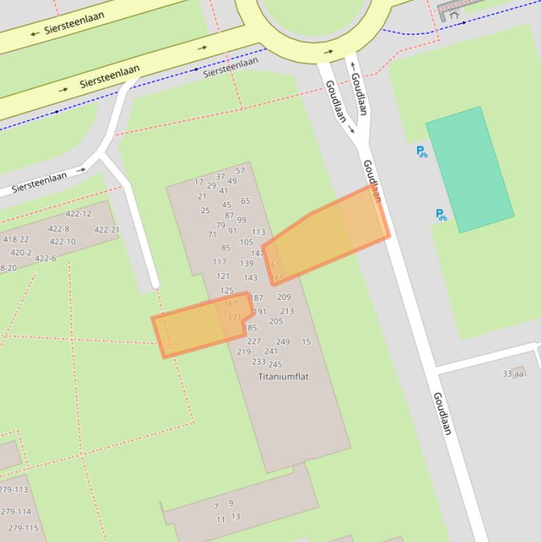 Kaart van postcodegebied 9743GH.