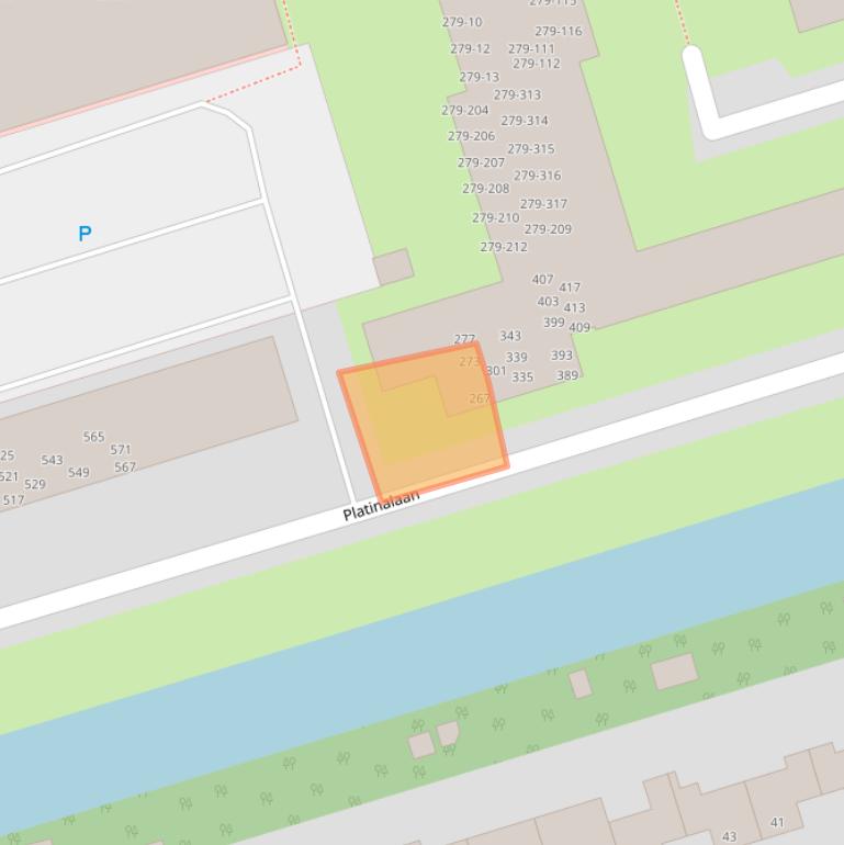 Kaart van postcodegebied 9743GM.