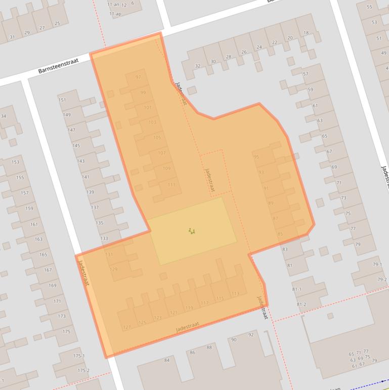Kaart van postcodegebied 9743HC.