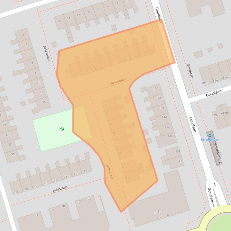 Kaart van postcodegebied 9743HG.