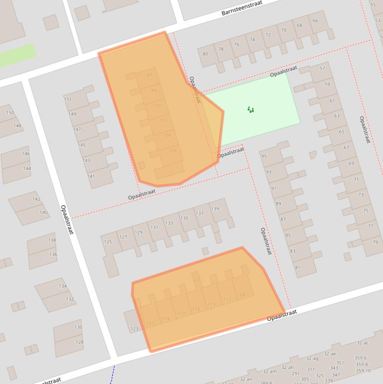 Kaart van postcodegebied 9743HM.