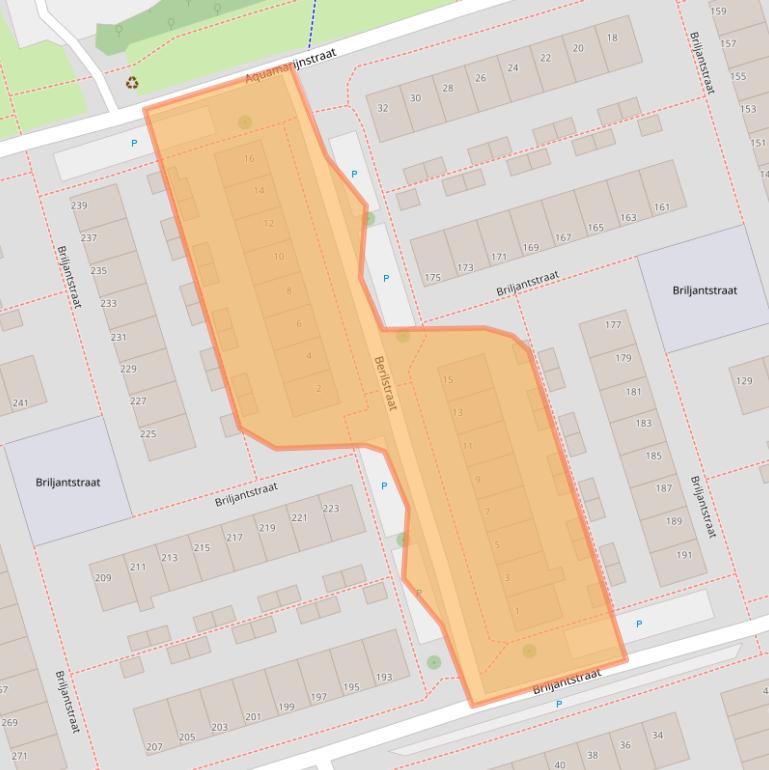 Kaart van postcodegebied 9743HX.