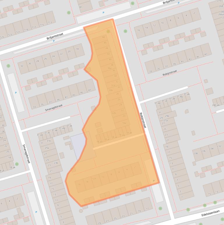 Kaart van postcodegebied 9743KR.