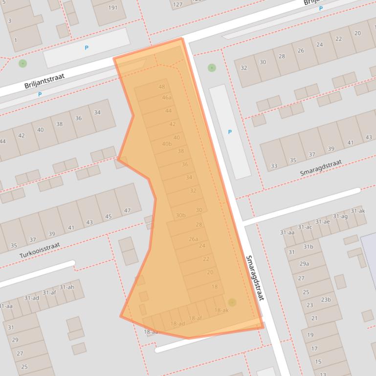 Kaart van postcodegebied 9743KW.