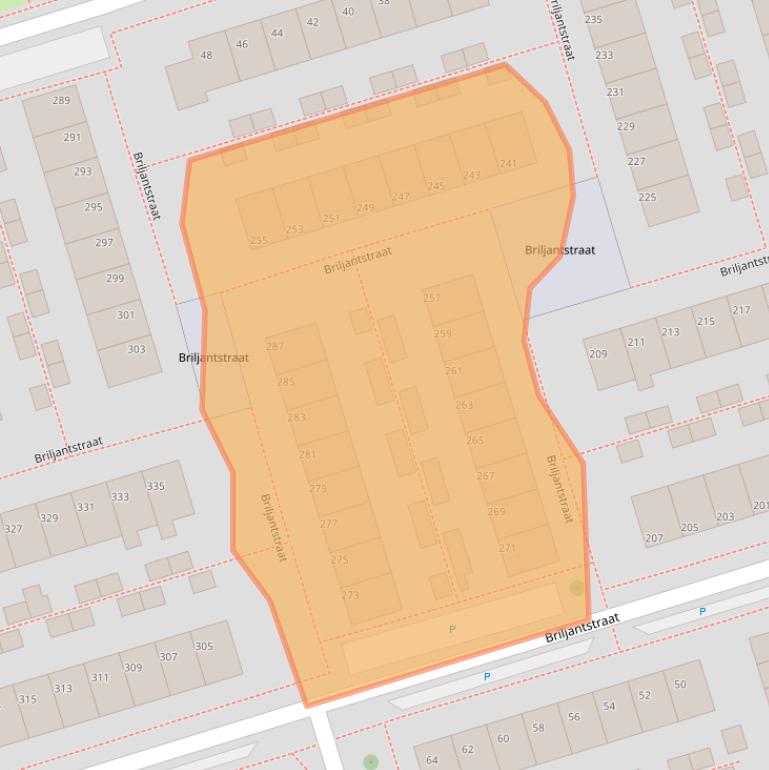 Kaart van postcodegebied 9743NK.