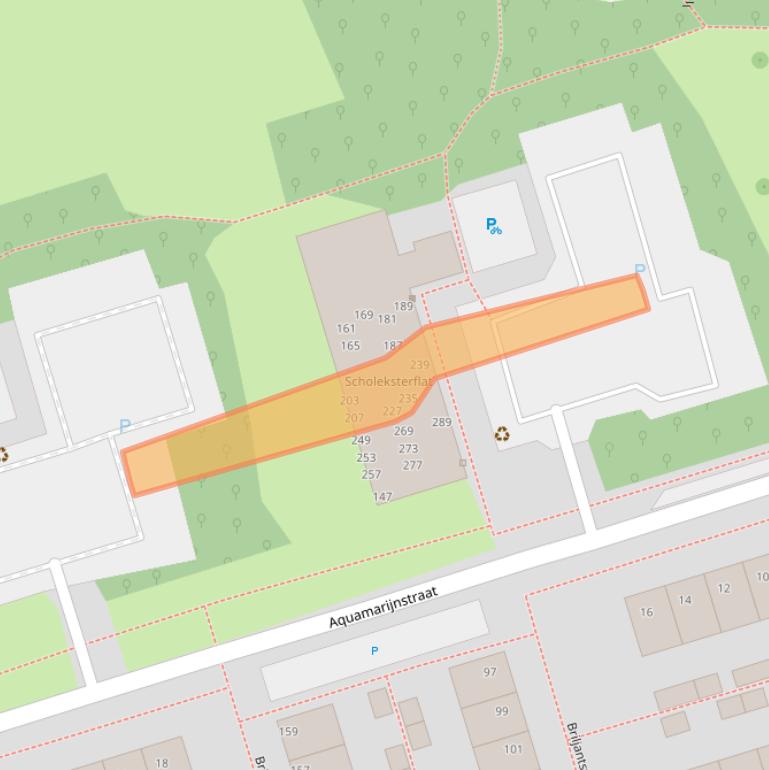 Kaart van postcodegebied 9743PE.