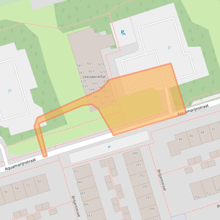 Kaart van postcodegebied 9743PS.