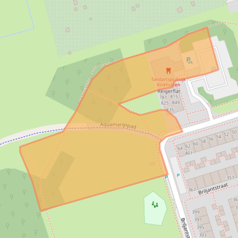 Kaart van postcodegebied 9743PT.