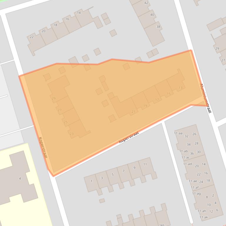Kaart van postcodegebied 9743RX.