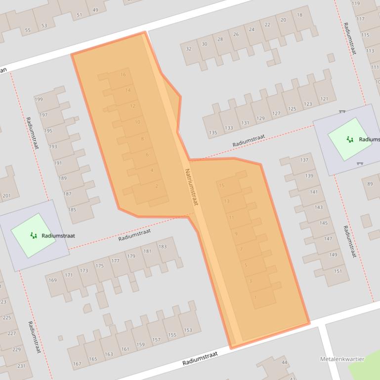 Kaart van postcodegebied 9743RZ.