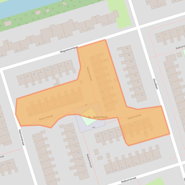 Kaart van postcodegebied 9743SK.
