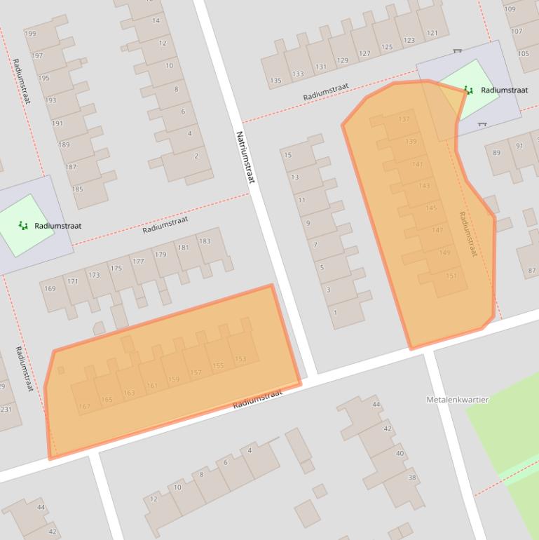 Kaart van postcodegebied 9743SL.