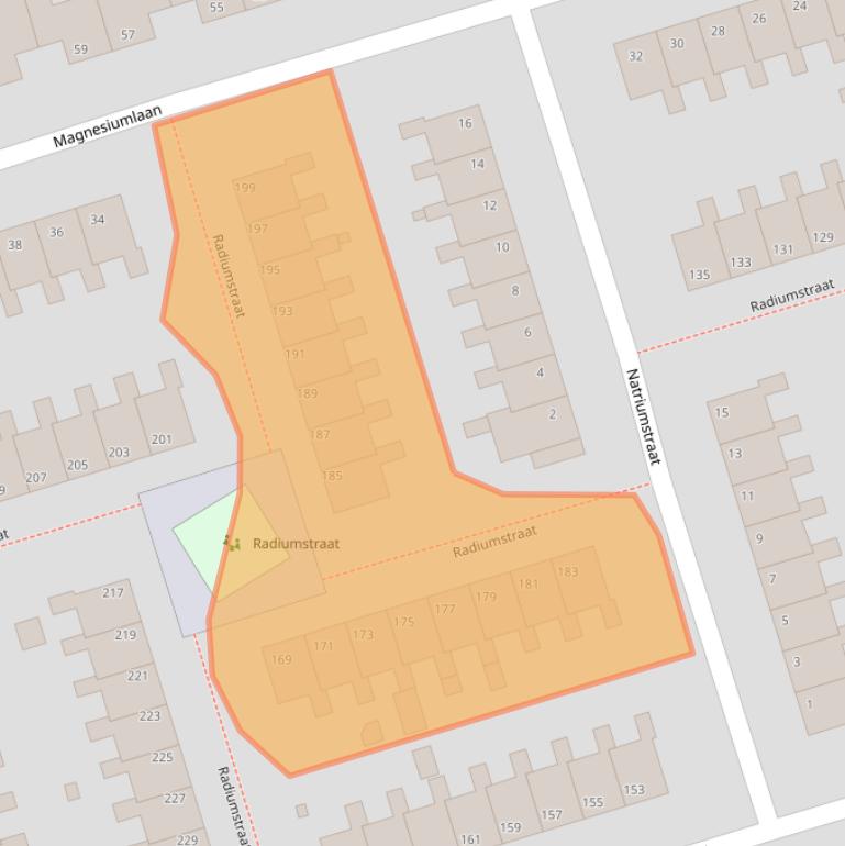 Kaart van postcodegebied 9743SM.