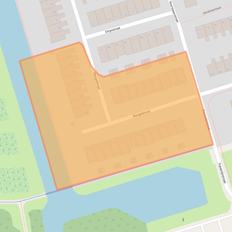 Kaart van postcodegebied 9743ST.