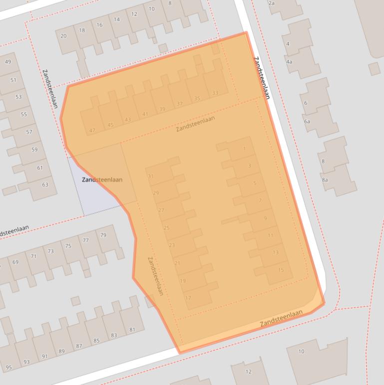 Kaart van postcodegebied 9743TH.