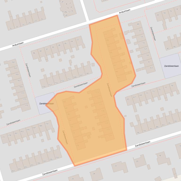 Kaart van postcodegebied 9743TK.