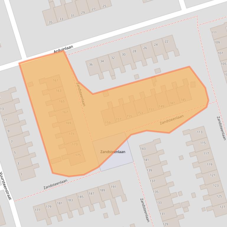 Kaart van postcodegebied 9743TL.