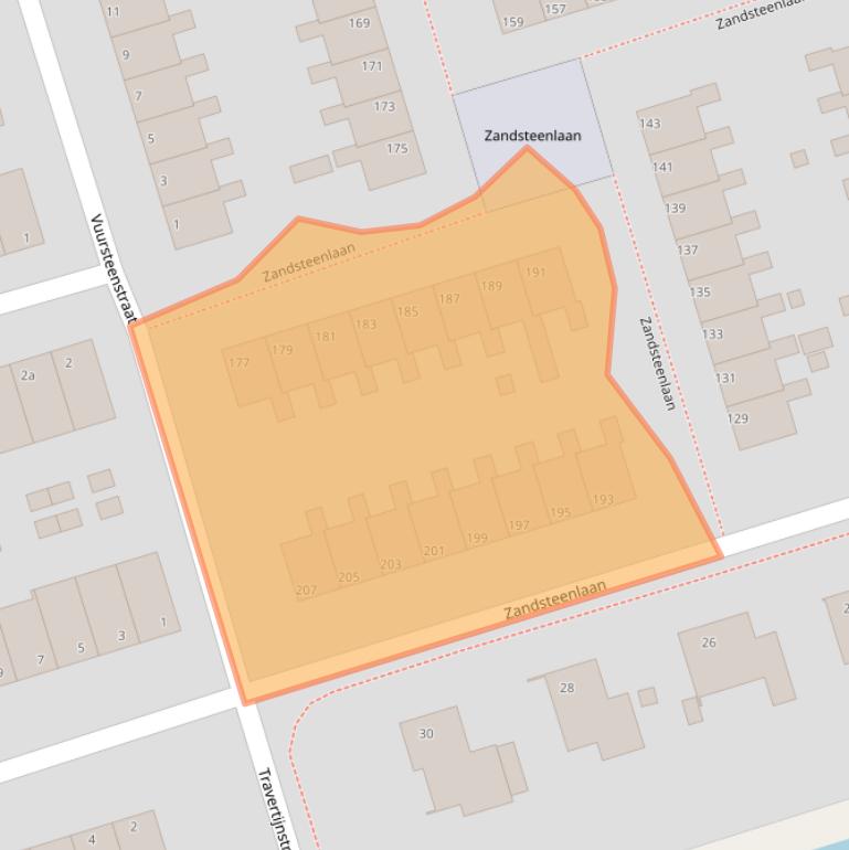 Kaart van postcodegebied 9743TM.