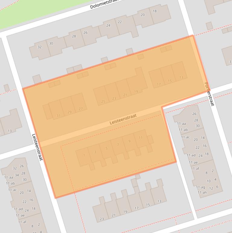 Kaart van postcodegebied 9743VA.