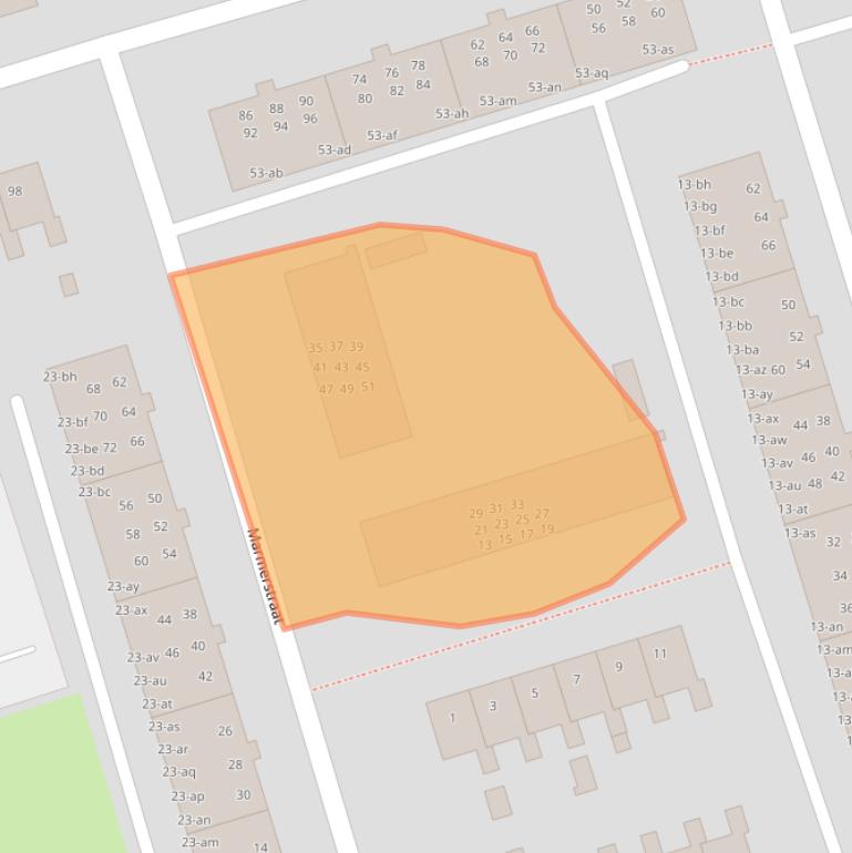 Kaart van postcodegebied 9743XE.