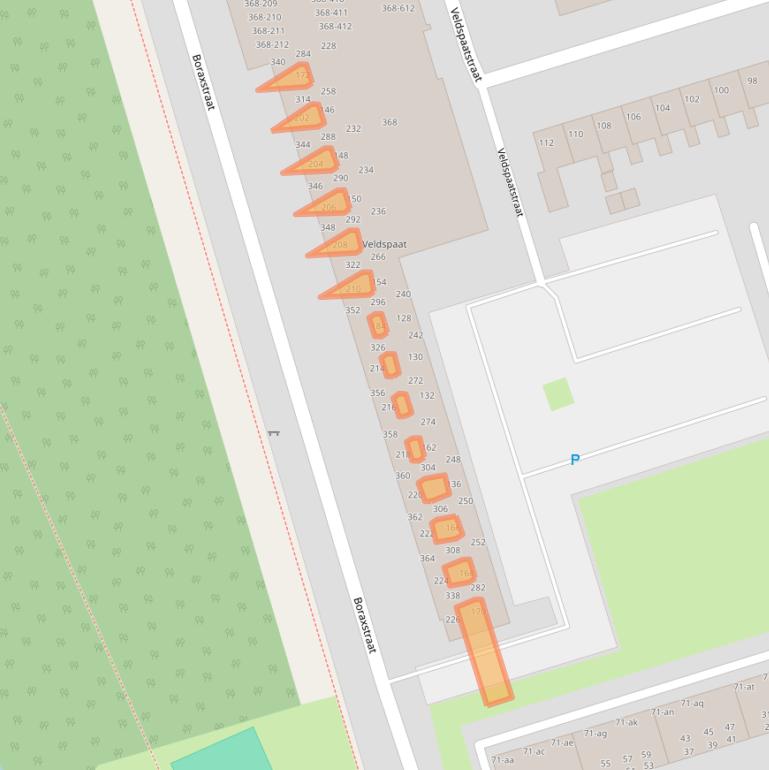 Kaart van postcodegebied 9743XP.