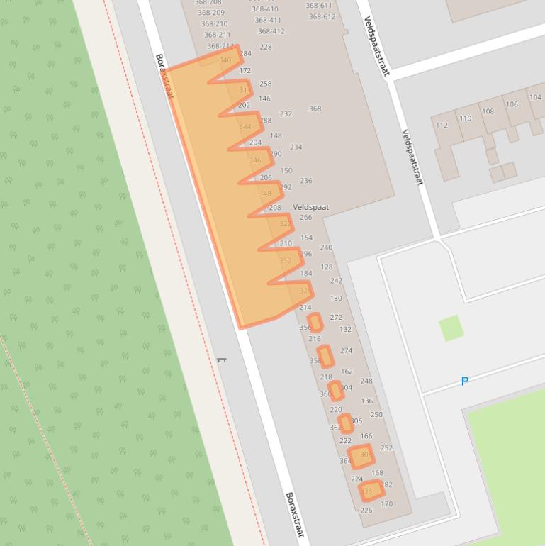 Kaart van postcodegebied 9743XT.